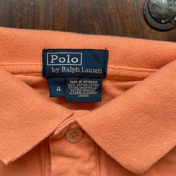 Polo by Ralph Lauren orange boys short sleeve - Picture 3 of 6